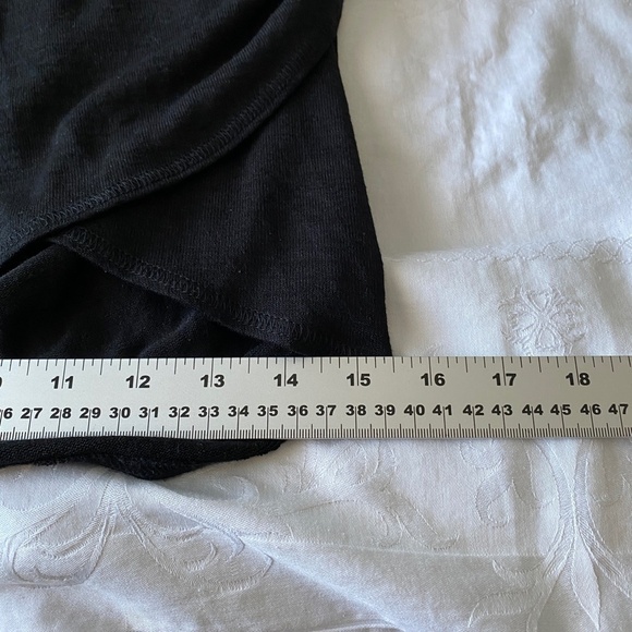 Wilfred Free‎ Women's Black Side Ruched Pull-On Midi Skirt Size Large - Picture 12 of 13